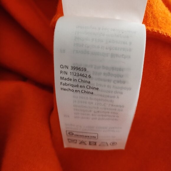 New COS Orange Cotton Wool Padded Shoulder Dress XS - Picture 9 of 9